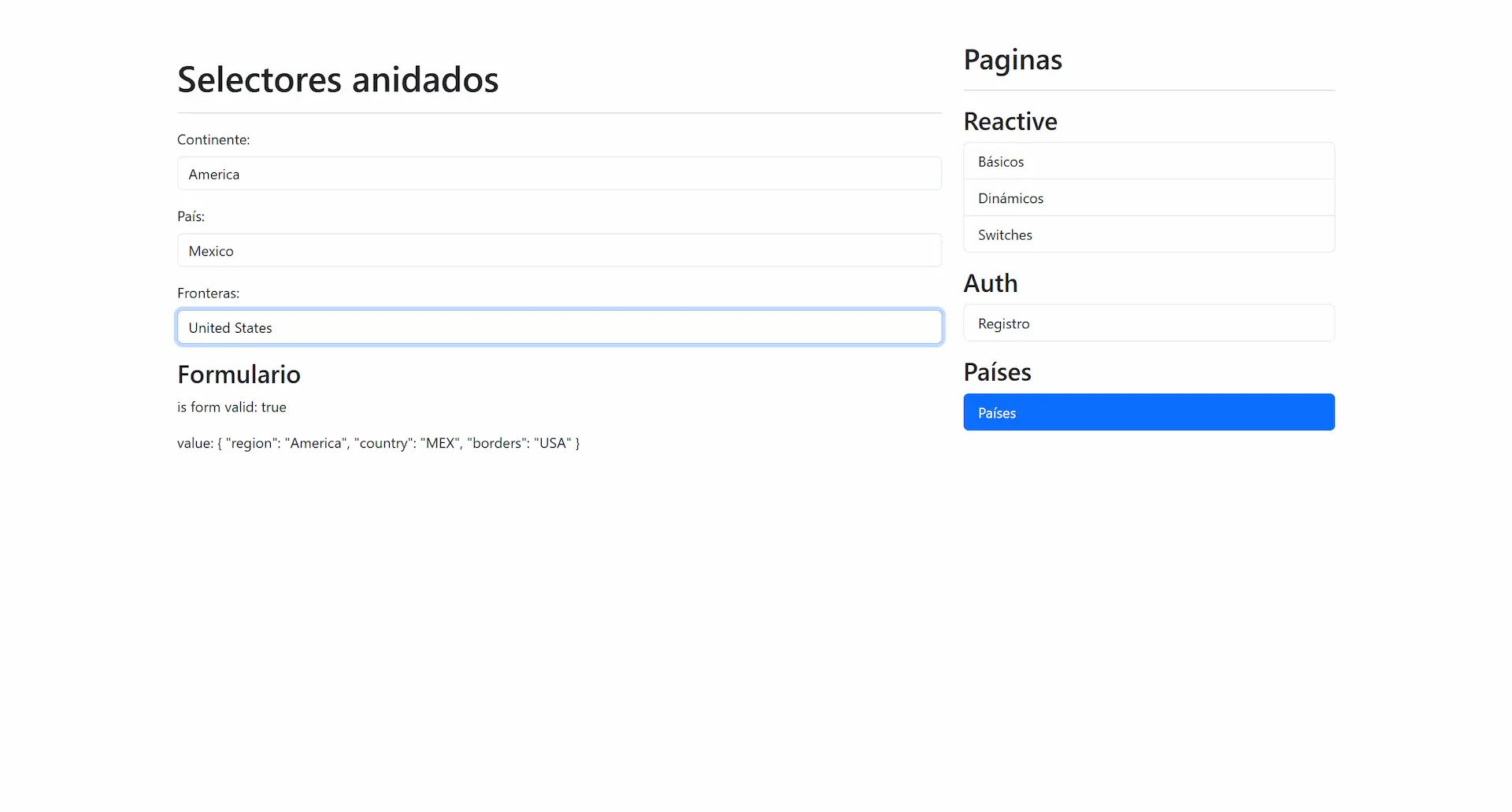 Reactive Forms App